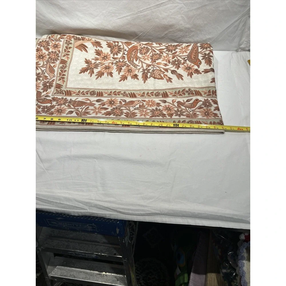 Handmade Crewel‎ Embroidered Tree of Life rug carpet Bird Floral Tapestry 36x56